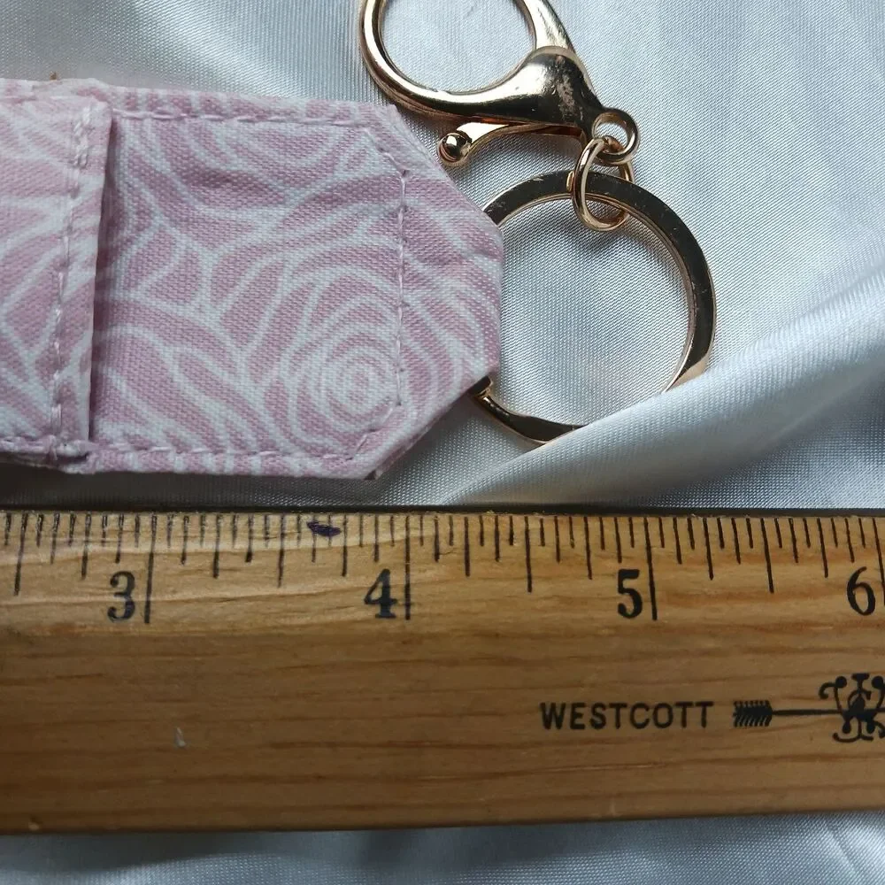 PINK LIPSTICK HOLDER KEYCHAIN PURSE CLIP
